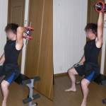 ワンハンドトライセプスエクステンション-腕を鍛える-